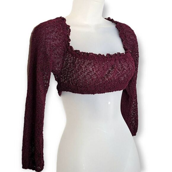 Storm Reid x PacSun Knit Off The Shoulder Crop Top size XS - Picture 3 of 7